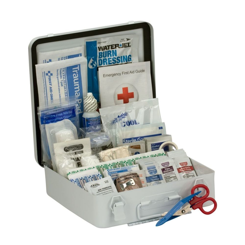 First Aid Only First Aid Kit 50 Person Bulk Metal Case - Flockneti