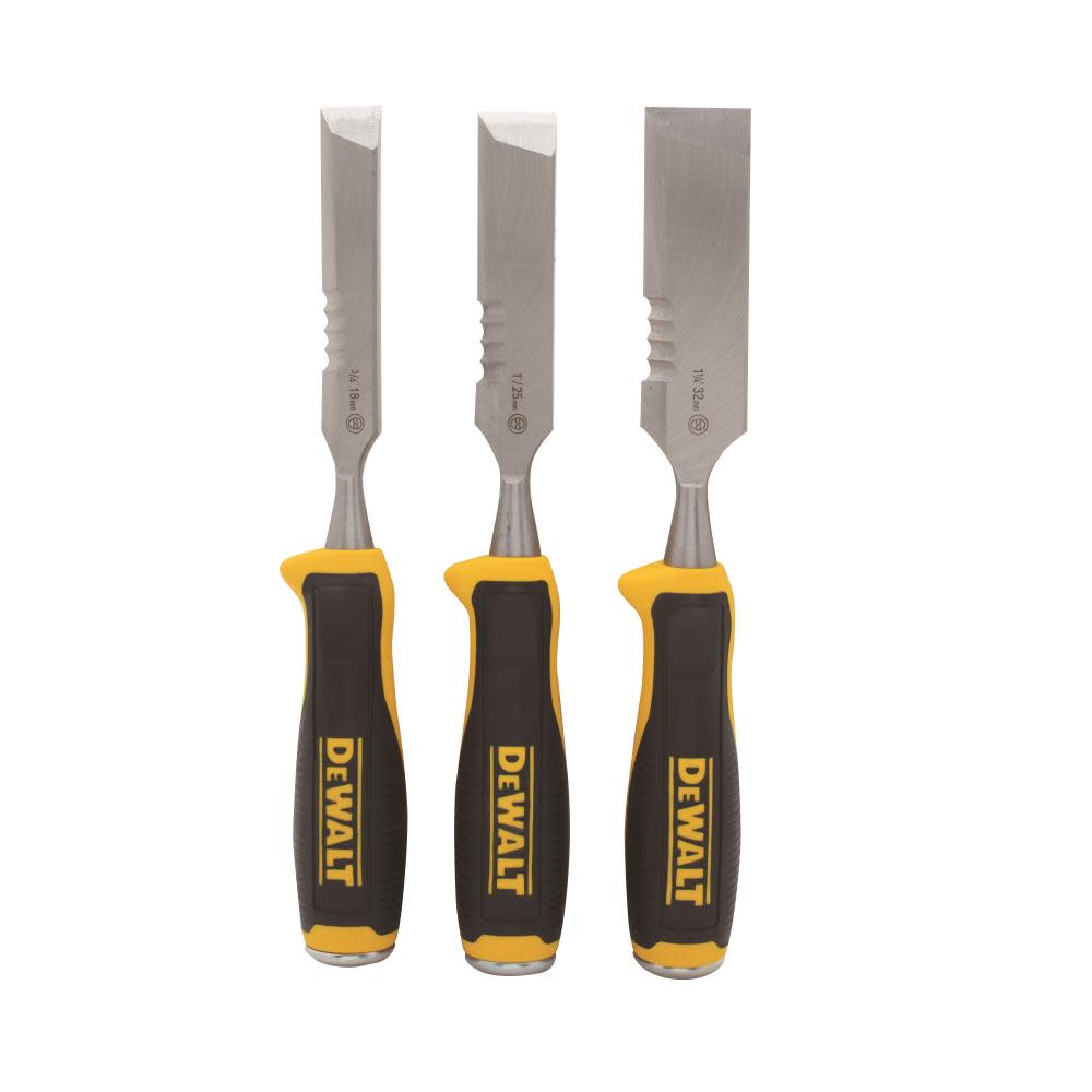 DEWALT 3 pc Side Strike Wood Chisel Set - Flockneti
