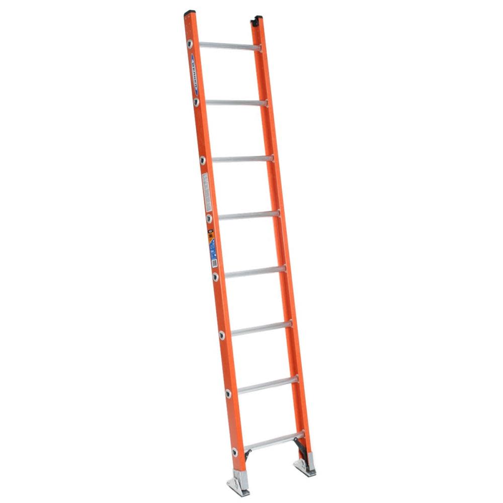 Werner 8 Ft. Type IA Fiberglass Straight Ladder - Flockneti