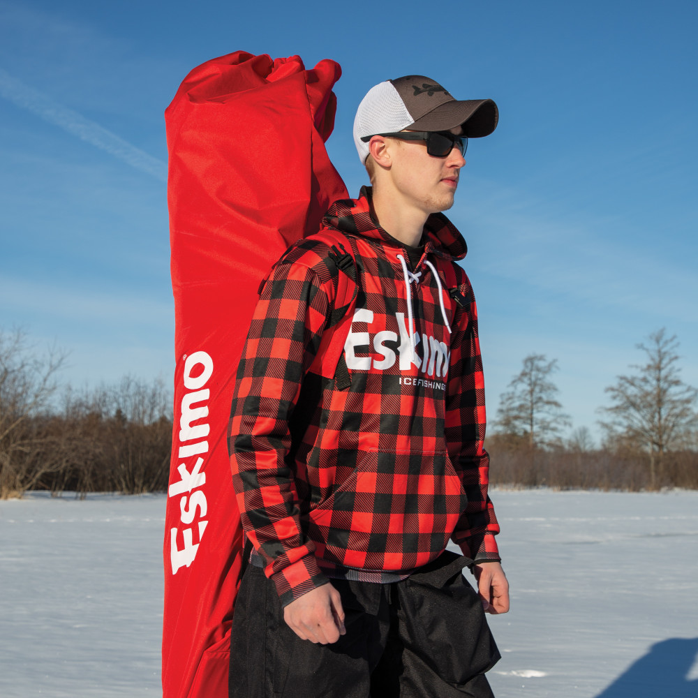 Eskimo FatFish 9416i Thermal Pop-up Shelter Ice Fishing House - Flockneti