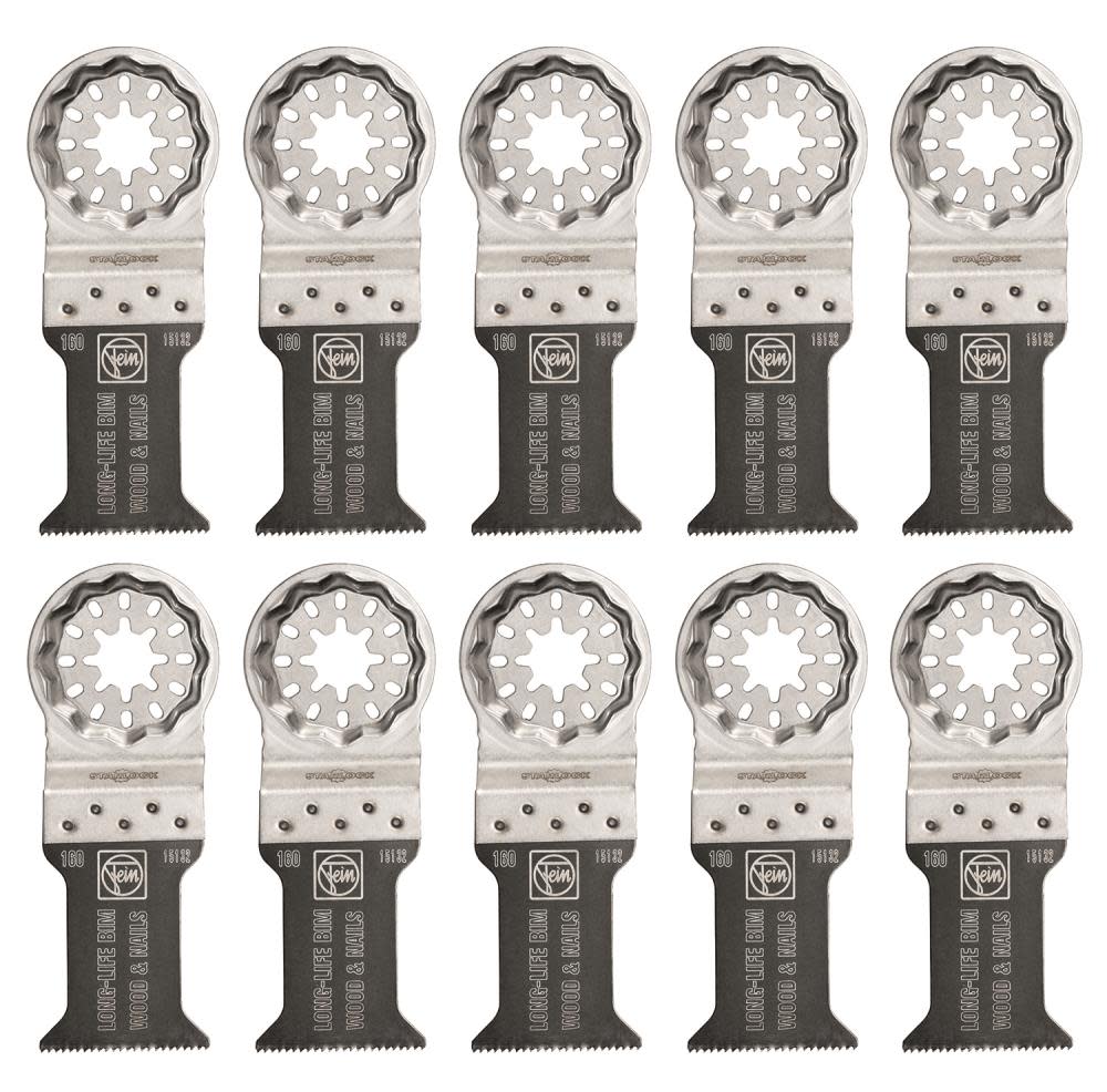 Fein StarLock E-Cut 160 Long-Life Saw Blade with Bi Metal Teeth Set for All Woods Drywall and Plastic Materials - Flockneti