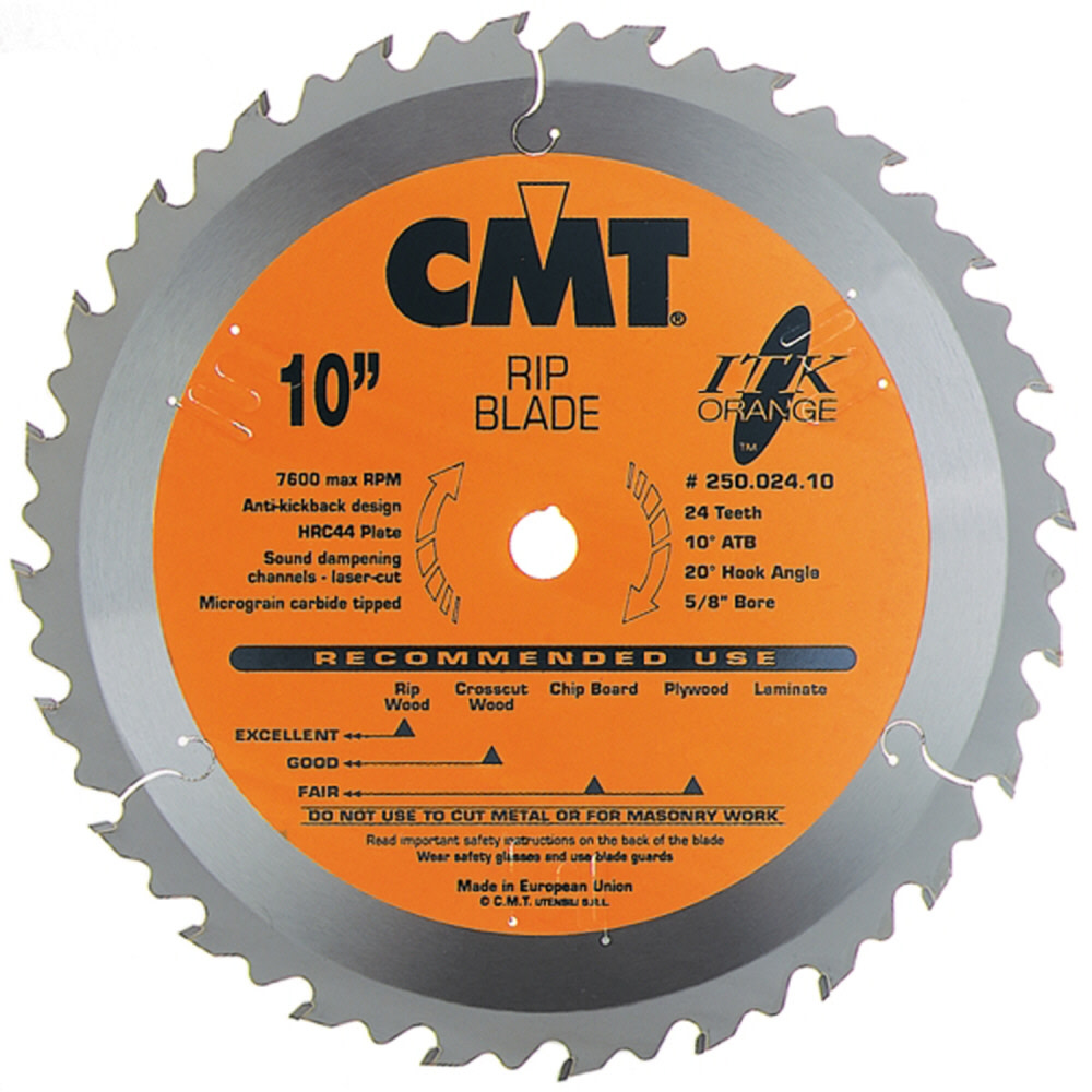 CMT 10 In x 24 x 5/8 In ITK Rip Blades - Flockneti