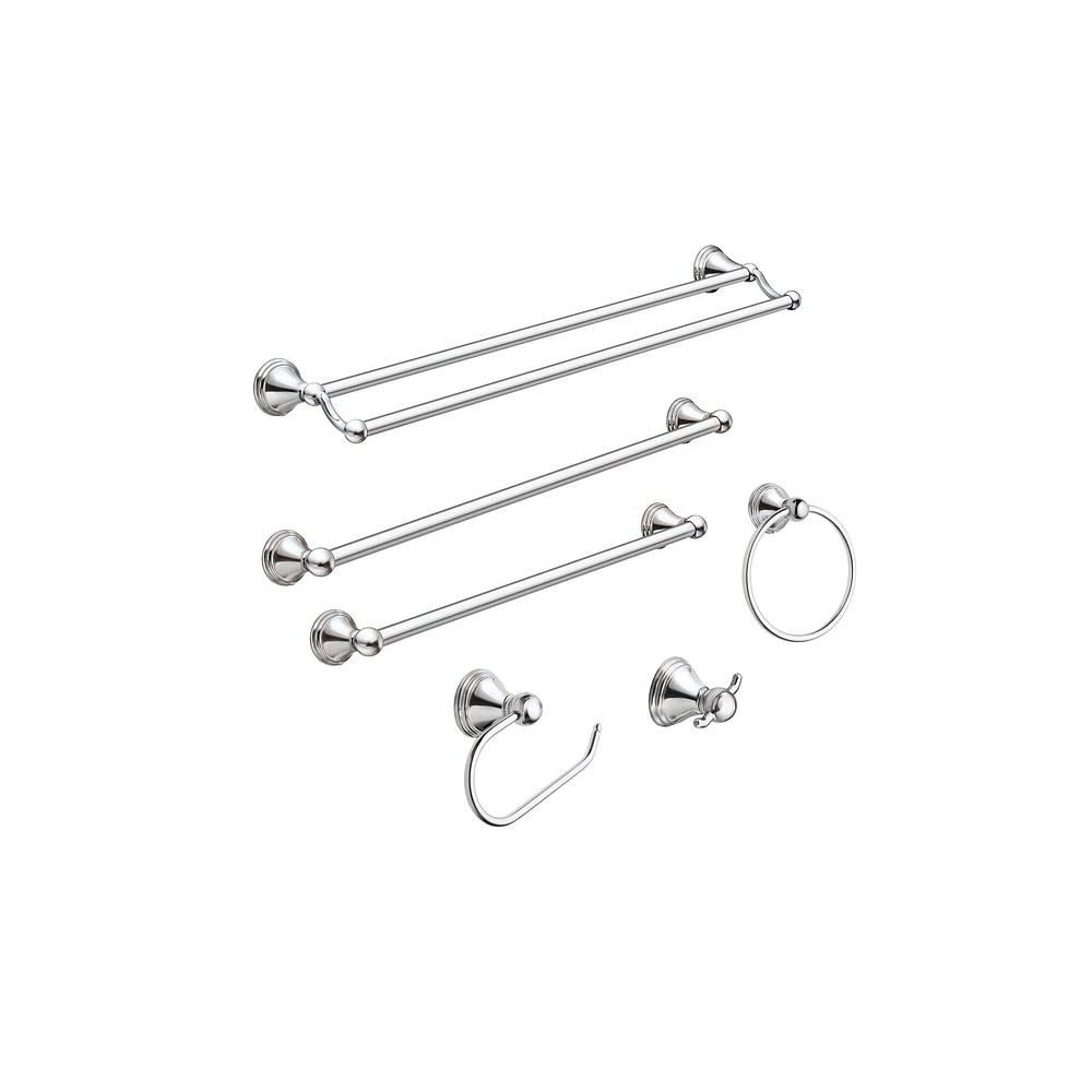 Moen Preston Towel Ring Chrome Die Cast Zinc - Flockneti