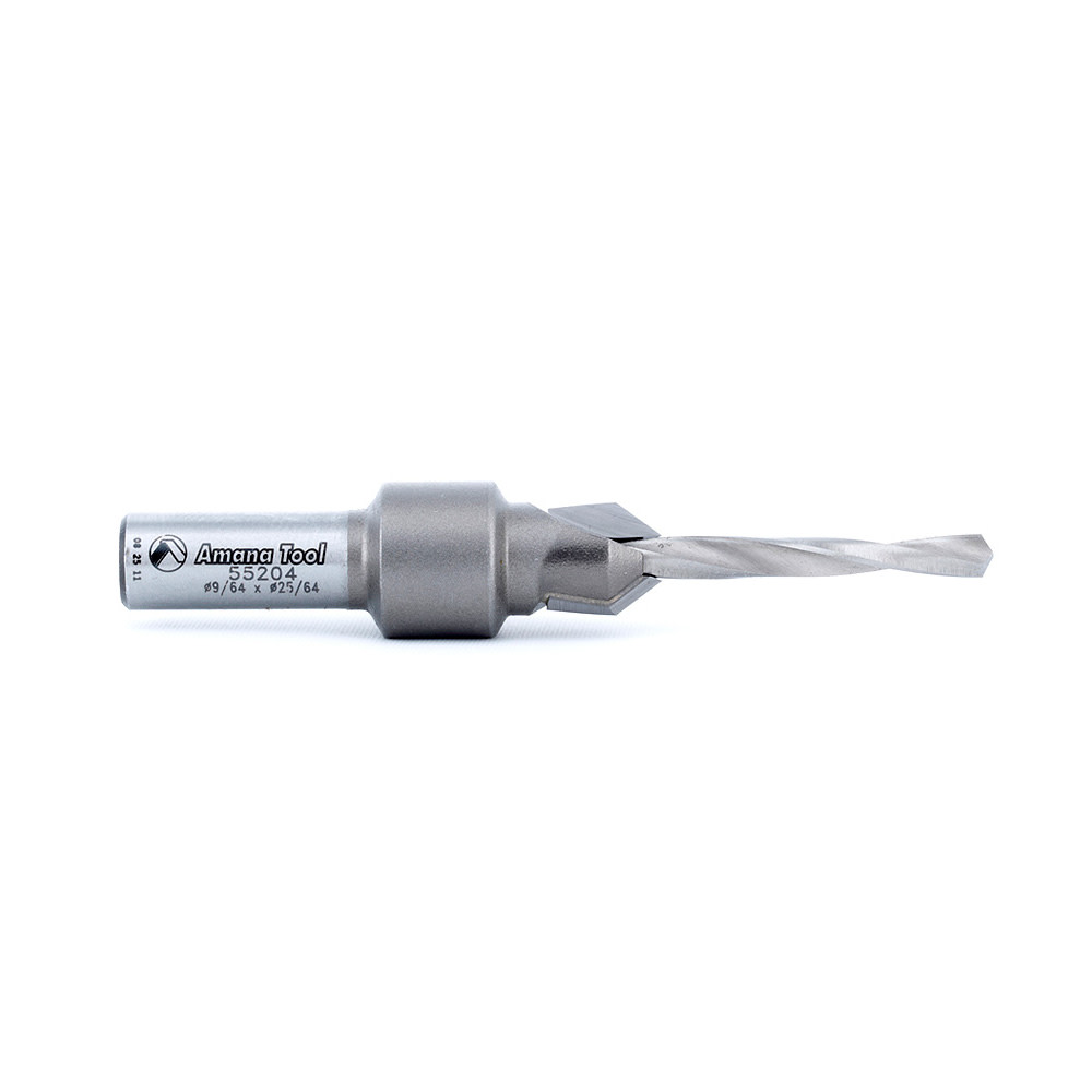 Amana Tool 82 Deg Countersink #6 Round Shank Carbide Tipped Screw Bit - Flockneti