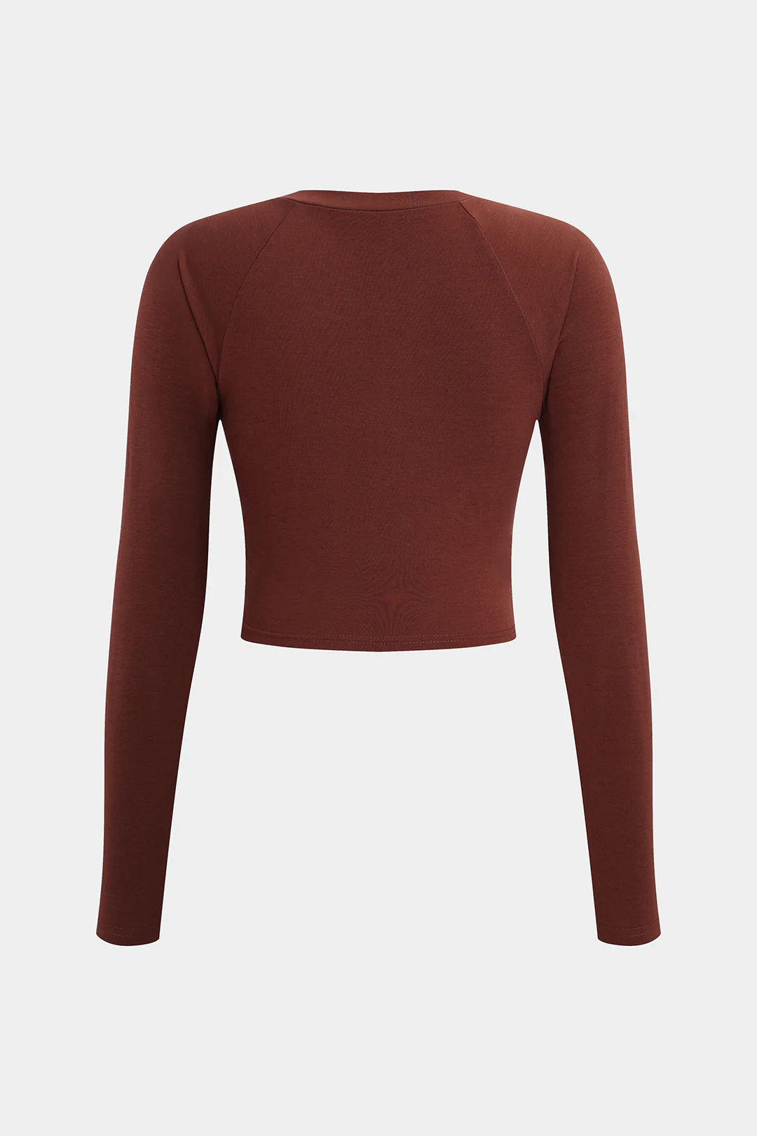 Digital Pattern Print Round Neck Long-Sleeve Top - Flockneti