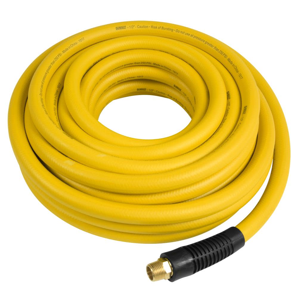 DEWALT 1/2 in. x 50 ft. Premium Rubber Hose - Flockneti