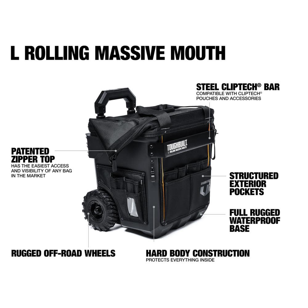 Toughbuilt Large Rolling Massive Mouth - Flockneti