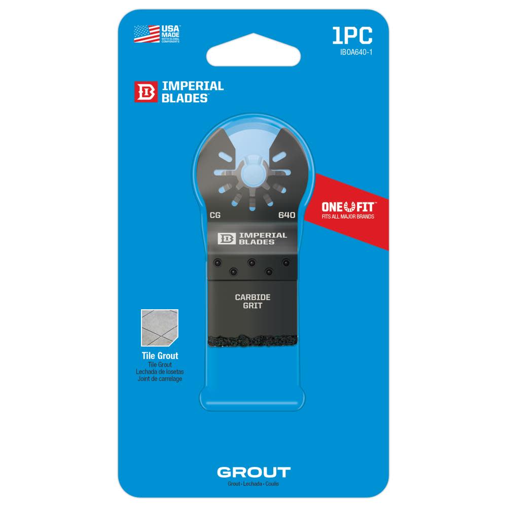 Imperial Blades IBOA640-1 One Fit 1-1/4″ Carbide Grit Plunge Cut Blade 1PC - Flockneti
