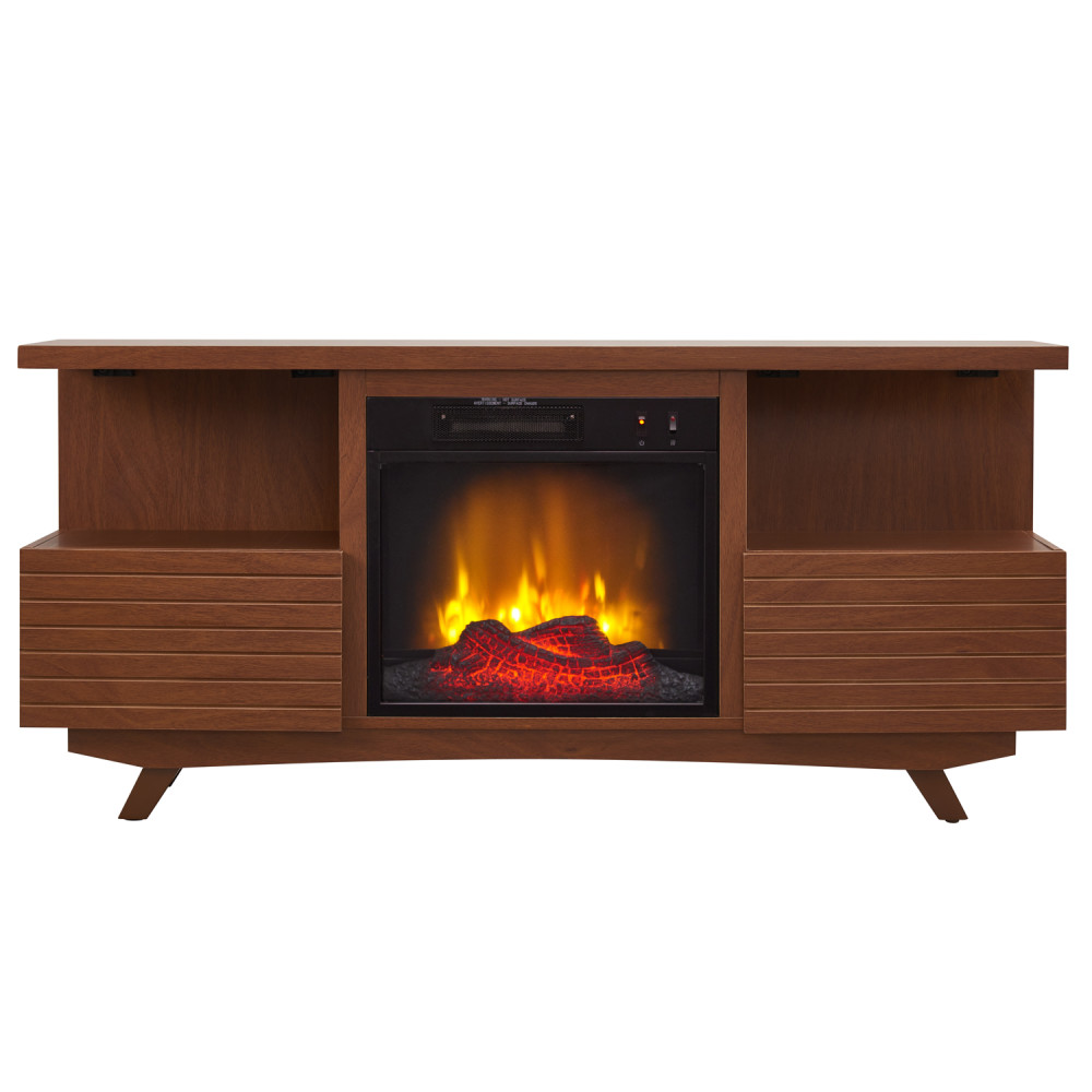 Hearthpro Mid-Century Media Electric Fireplace - Flockneti