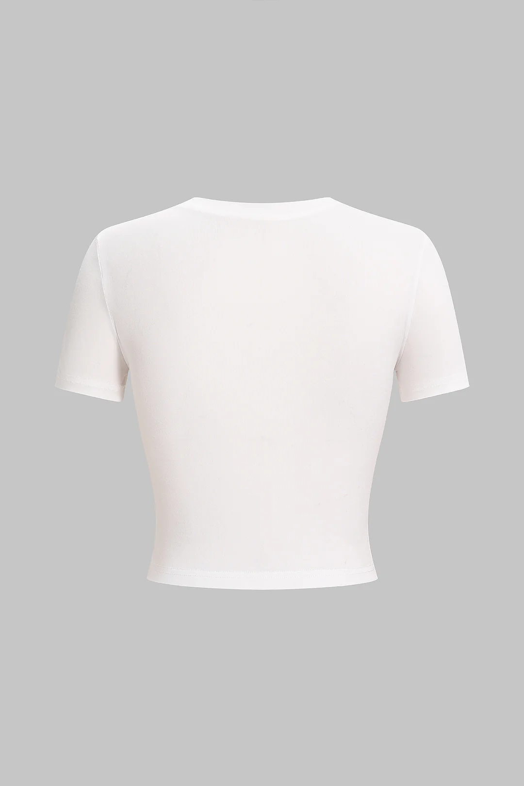 Floral Print Round Neck Short Sleeve T-Shirt - Flockneti