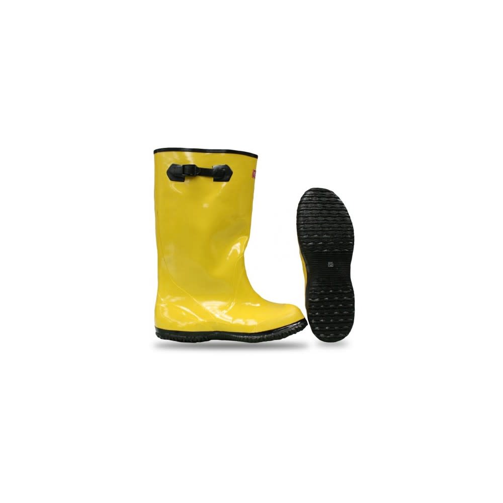 Protective Industrial Products Boss 17″ Yellow Rubber Over-The-Shoe Slush Boot Size 11 - Flockneti