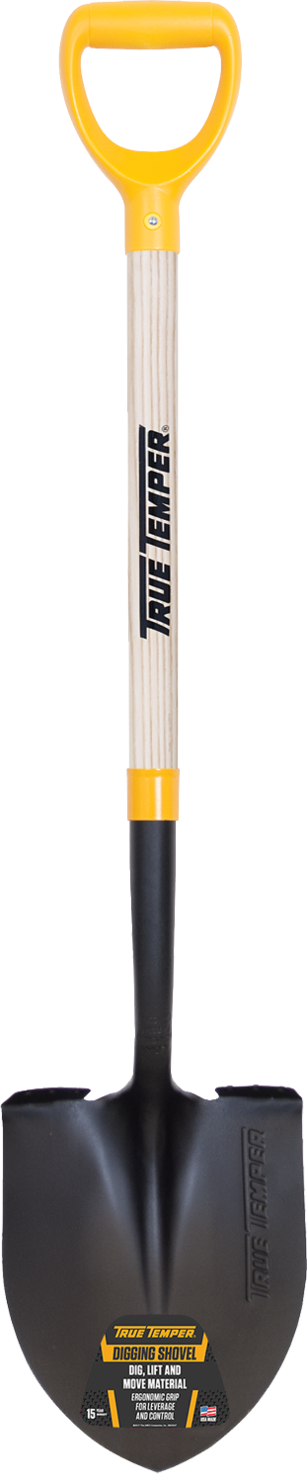 True Temper 42.5″ Forged Round Point Shovel with D Grip Handle - Flockneti