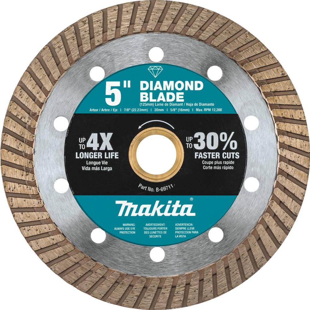 Makita 5″ Diamond Blade Turbo General Purpose - Flockneti