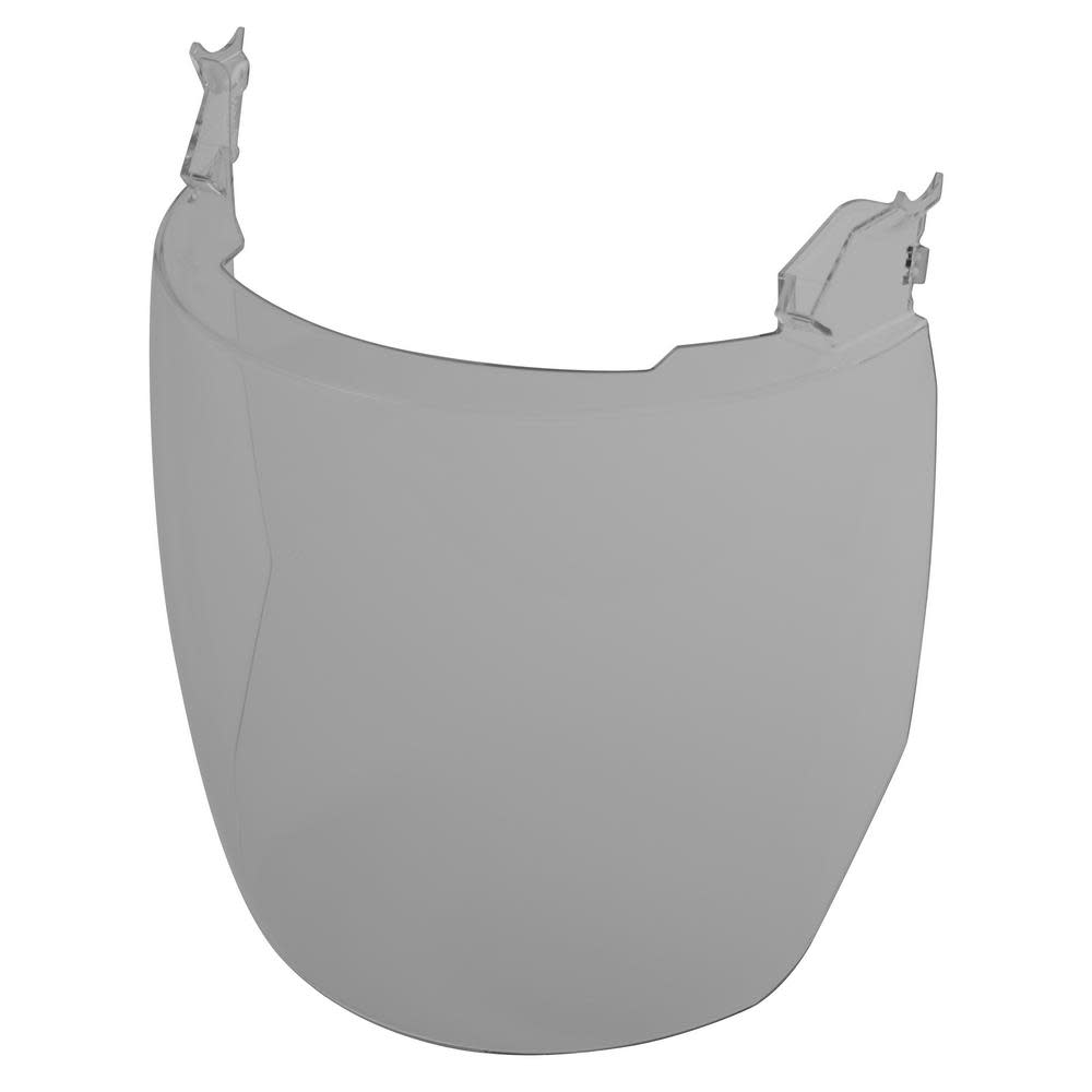 Milwaukee Gray Face Shield Replacement Lenses No Brim Helmet Only Mount 10pk - Flockneti