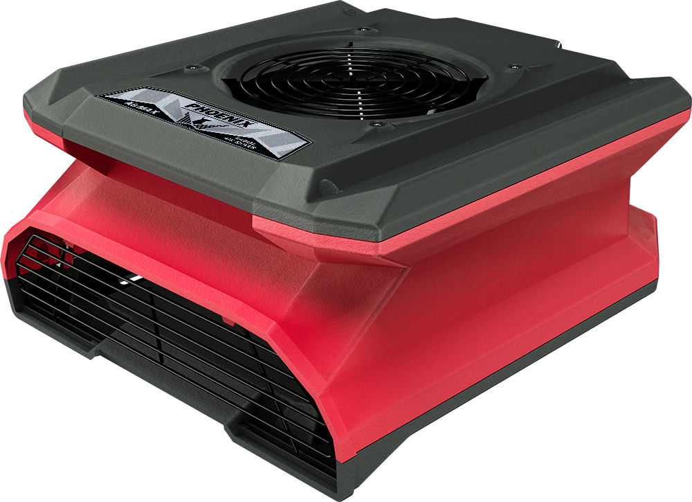 Phoenix Restoration Equipment AirMAX Radial Air Mover – Red - Flockneti