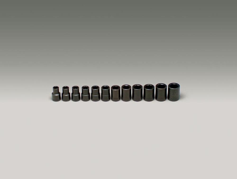 Wright Tool 1/2 In. Dr 12 pc. 6 pt Metric Impact Socket Set - Flockneti