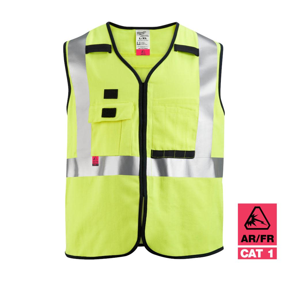 Milwaukee High Vis Safety Vest Class 2 AR/FR Cat 2 - Flockneti