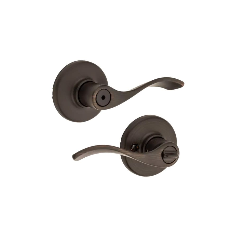 Kwikset Venetian Bronze Bed/Bath Balboa Privacy Door Lever - Flockneti