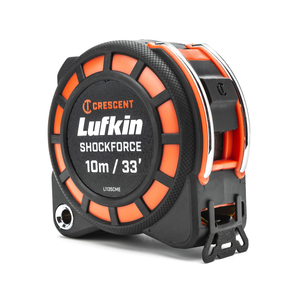 Crescent Lufkin Shockforce Tape Measure Dual Sided 1 3/16 x 10m/33′ - Flockneti