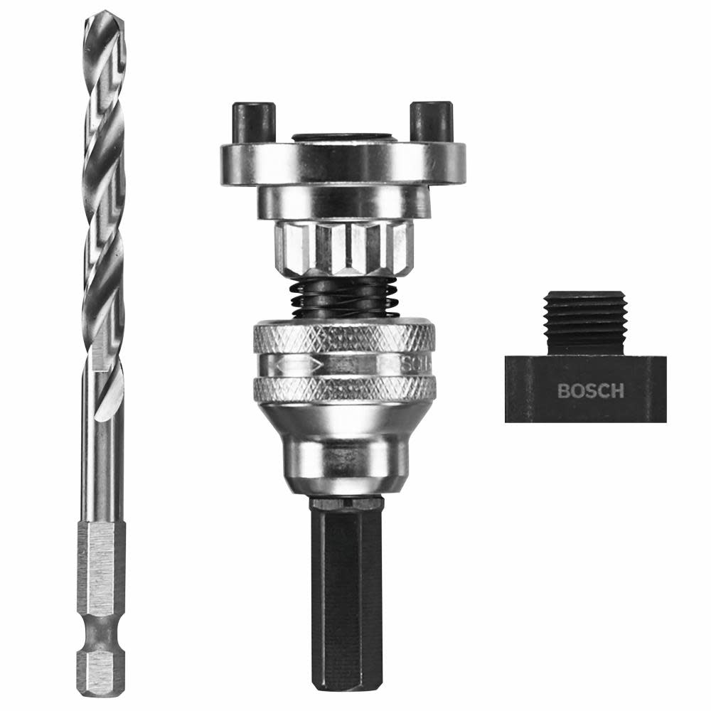 Bosch Universal Quick Change Arbor with High-Speed Steel Pilot Bit - Flockneti