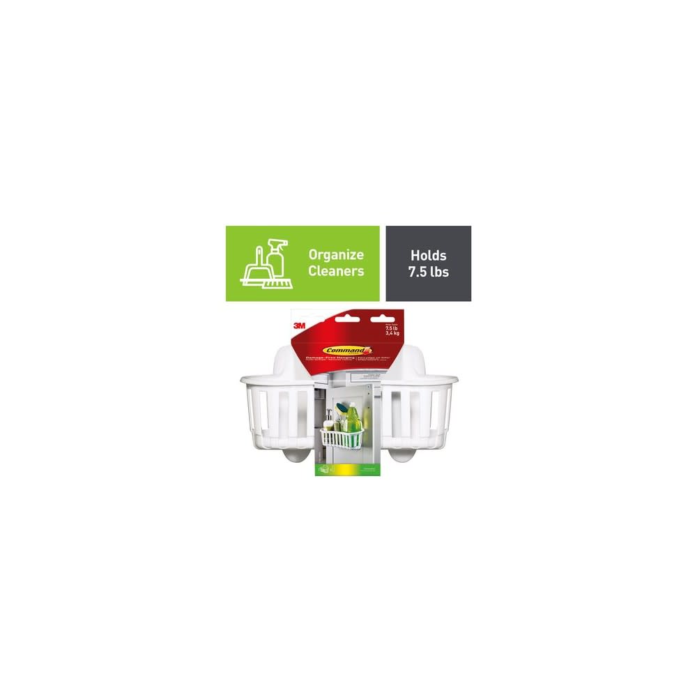 3M Command Under Sink Cabinet Caddy White - Flockneti
