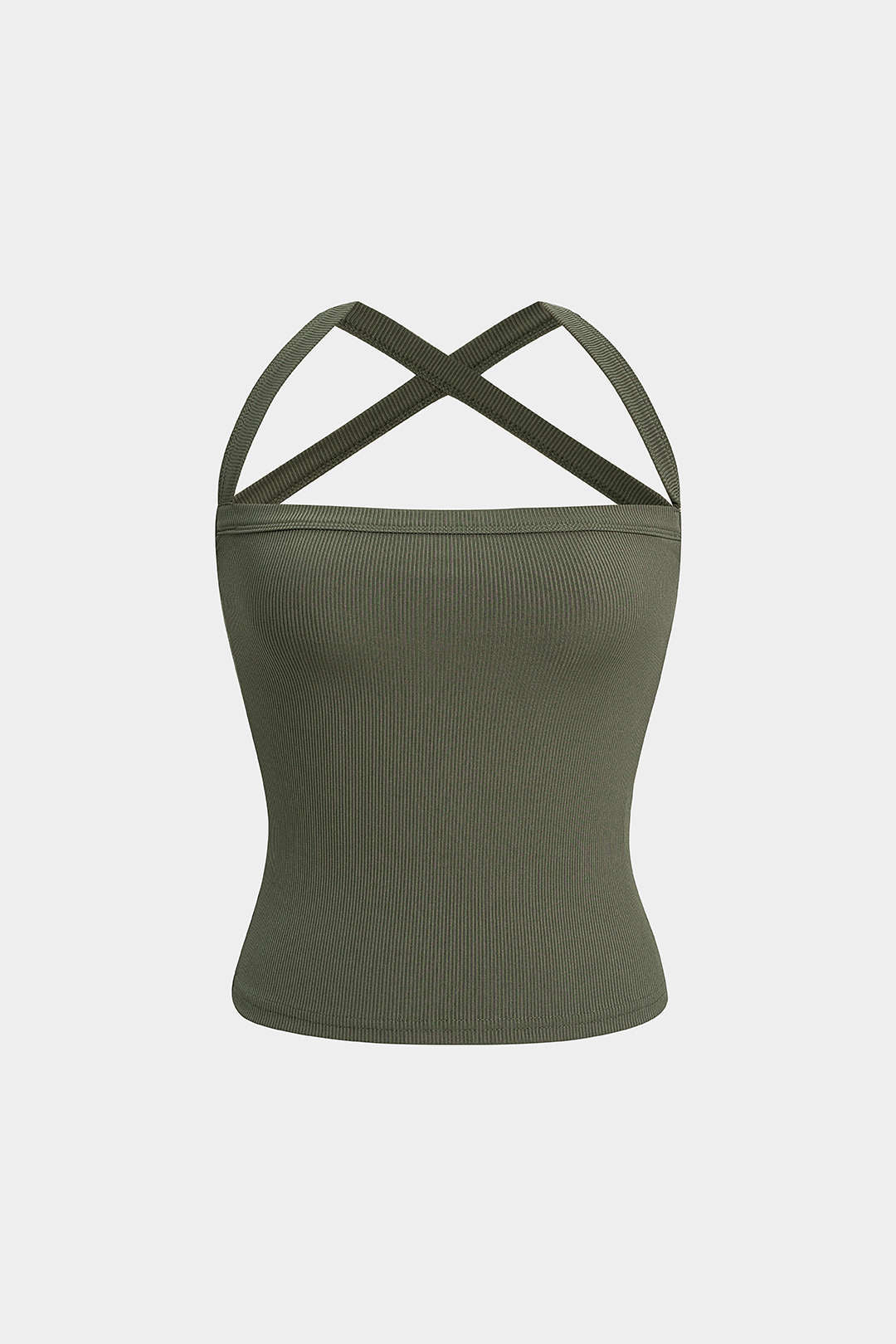 Solid Crossed Cami Top - Flockneti