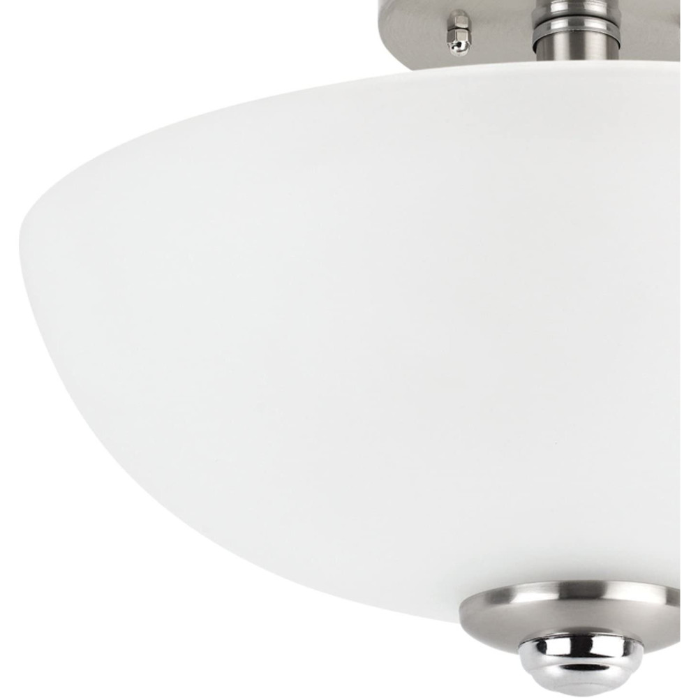 Globe Electric Hudson Ceiling Light Brushed Nickel 60W E26 - Flockneti