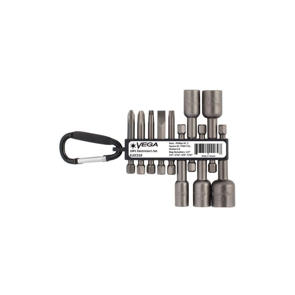 Vega Electricians Utility Set 10pc - Flockneti