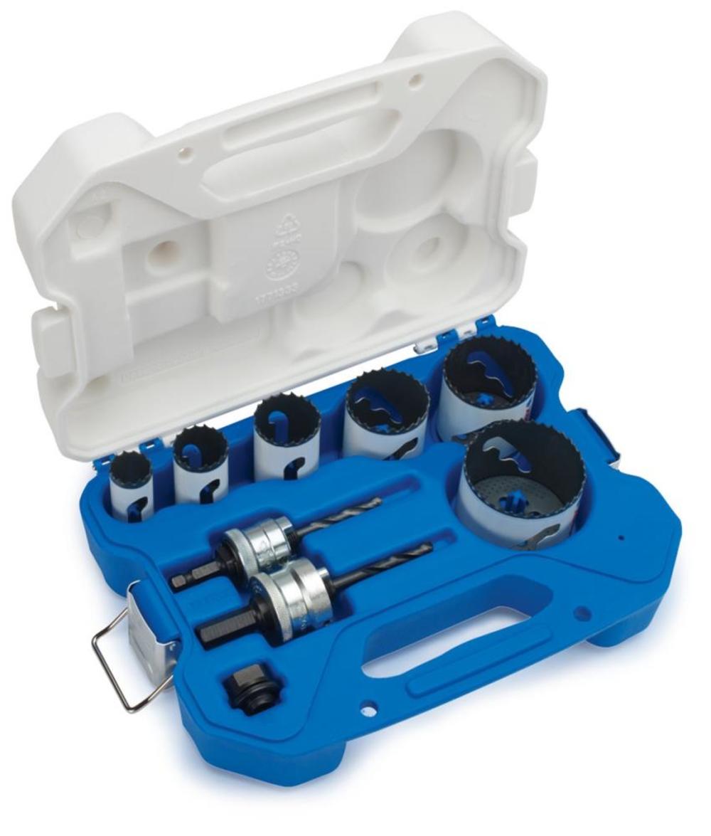 Lenox 9 Pc. Bi-Metal Speed Slot Electrician’s Hole Saw Compact Kit - Flockneti
