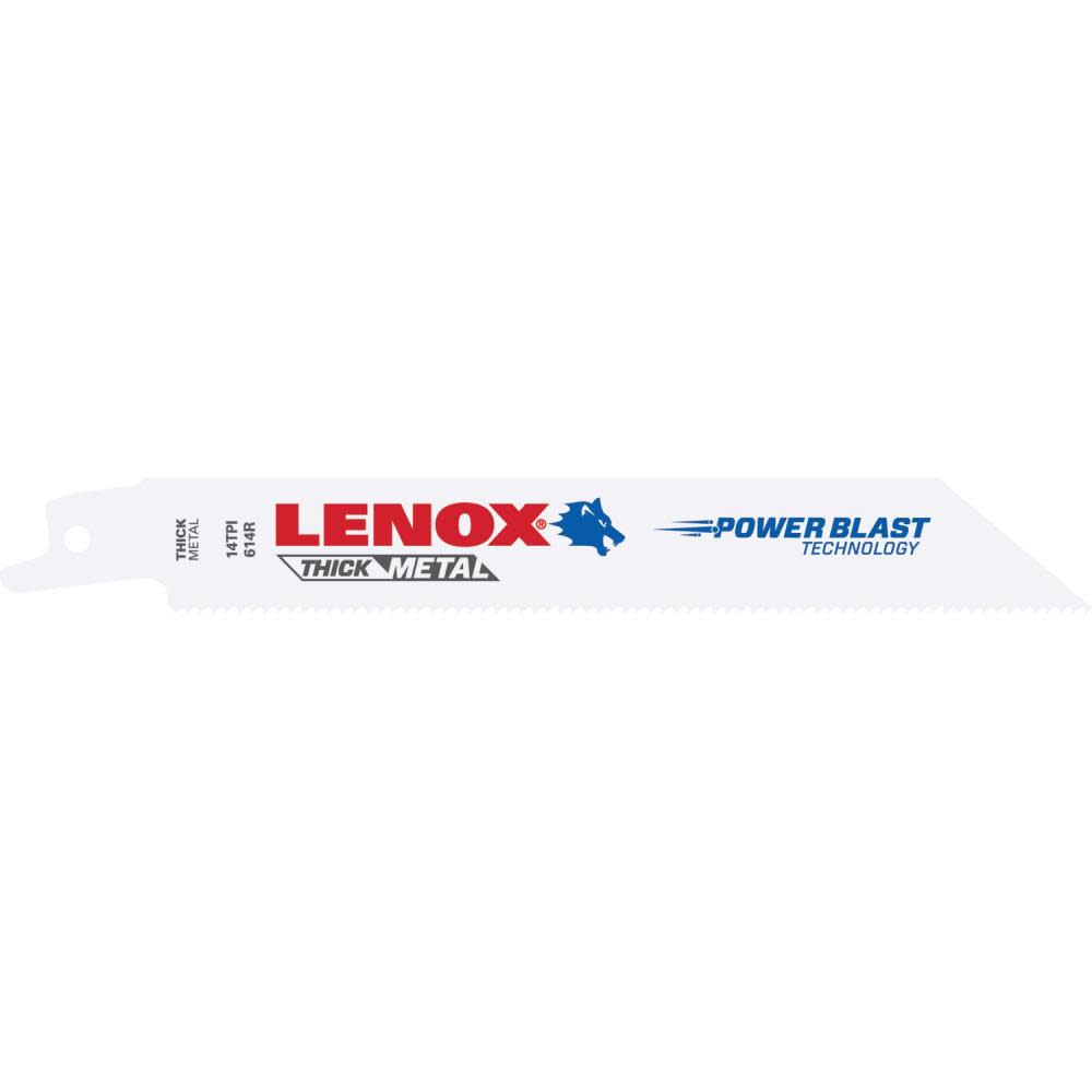 Lenox Reciprocating Saw Blade B614R 6″ X 3/4″ X .035″ X 14 TPI 25pk - Flockneti
