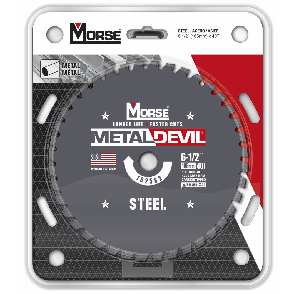 MK Morse 6 1/2″ 40 Tooth Metal Devil Circular Saw Blade - Flockneti