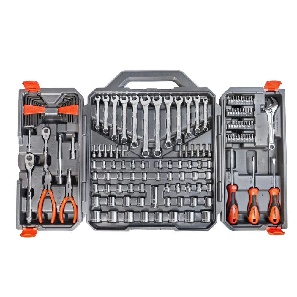 Crescent 150 Pc. 1/4″ and 3/8″ Drive 6 Point SAE/Metric Professional Tool Set - Flockneti