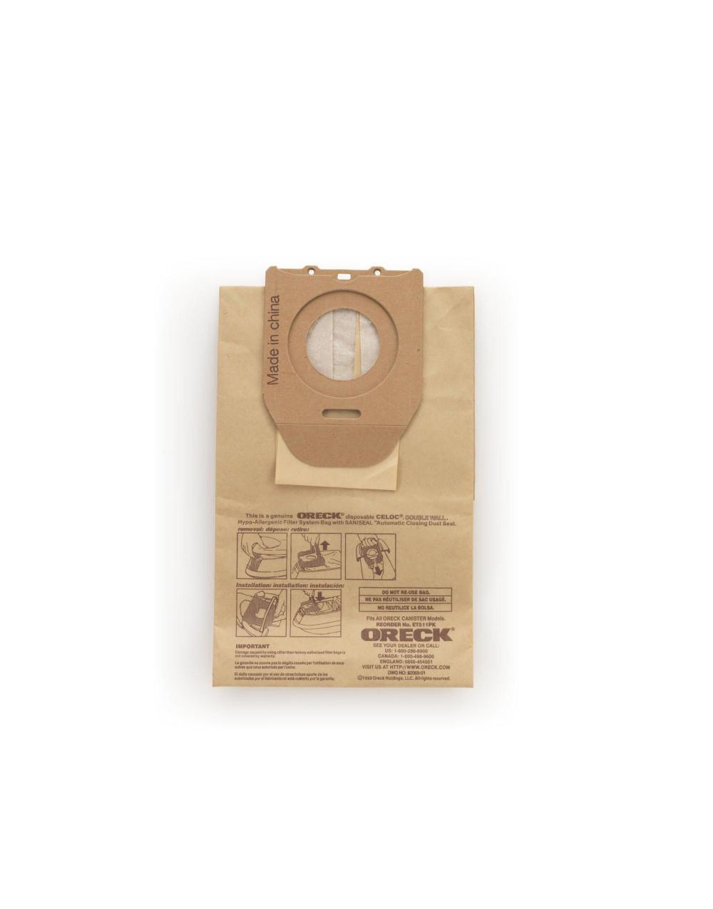 Oreck Dutchtech Canister Vacuum Cleaner Bags - Flockneti