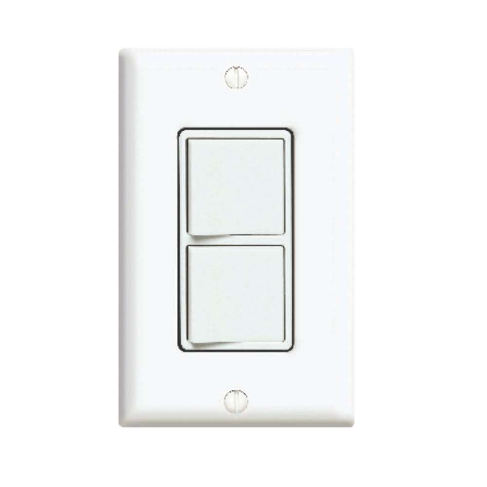 Leviton Rocker Switch 15A 120/277V White 1 Pole AC Quiet - Flockneti