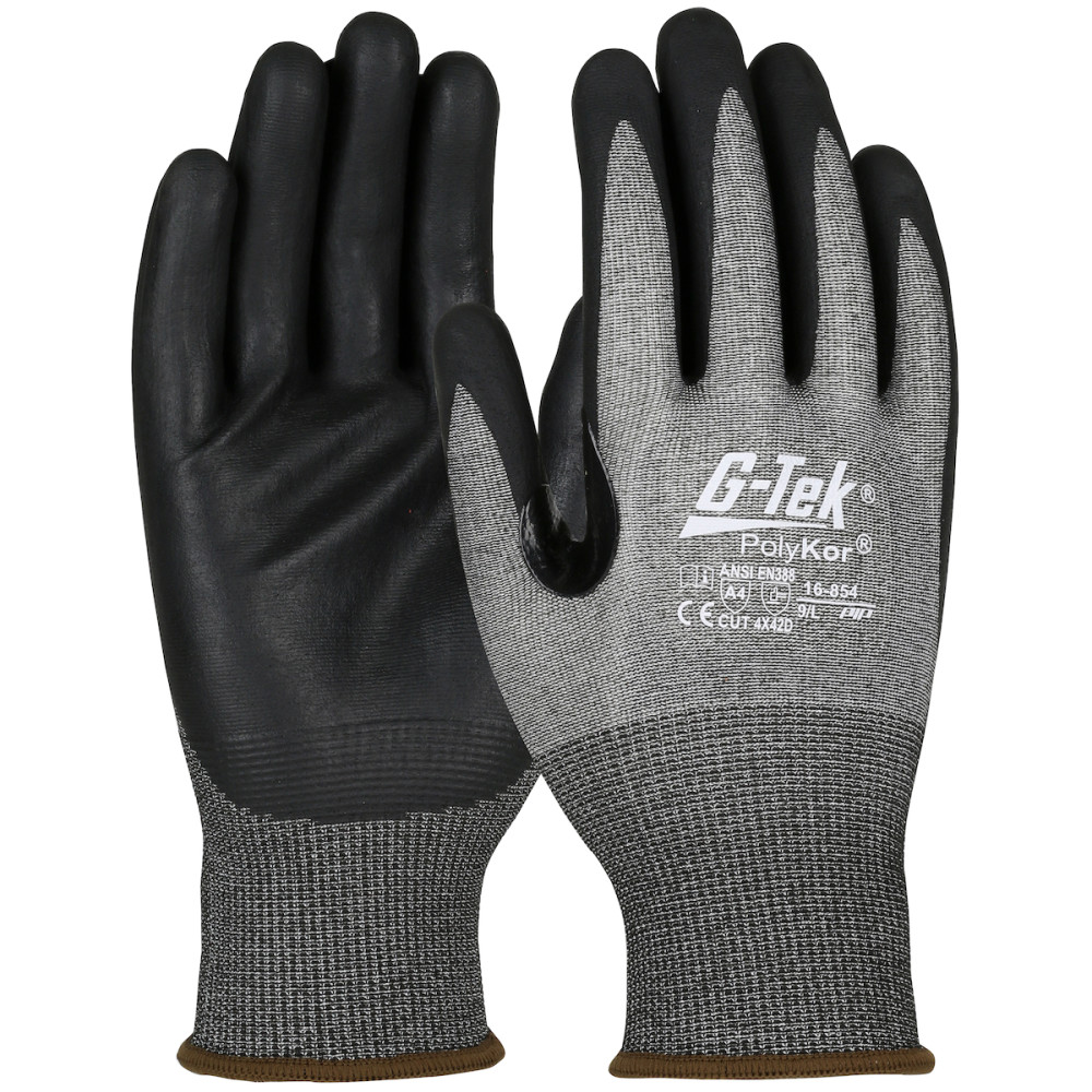 Protective Industrial Products Gloves Salt & Pepper G-Tek PolyKor Seamless Knit Blended XS - Flockneti