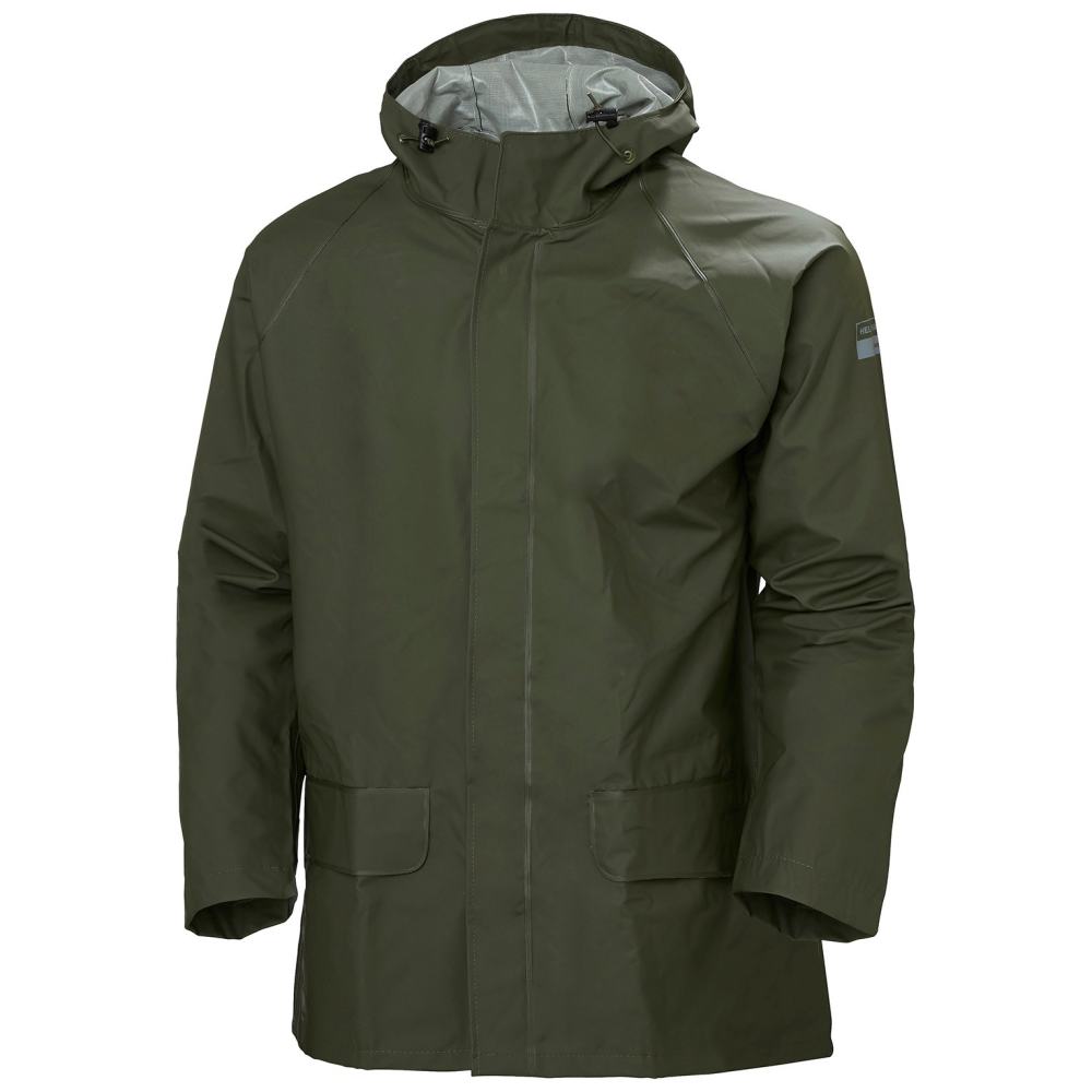Helly Hansen Mandal Rain Jacket Polyester Army Green 3X - Flockneti