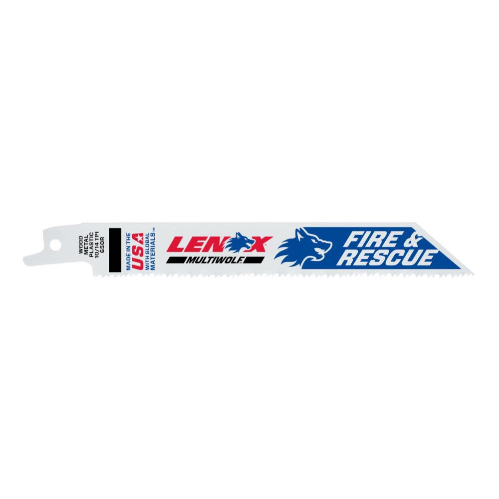 Lenox Reciprocating Saw Blade B650R 6″ X 3/4″ X .050″ X 10/14 TPI 25pk - Flockneti