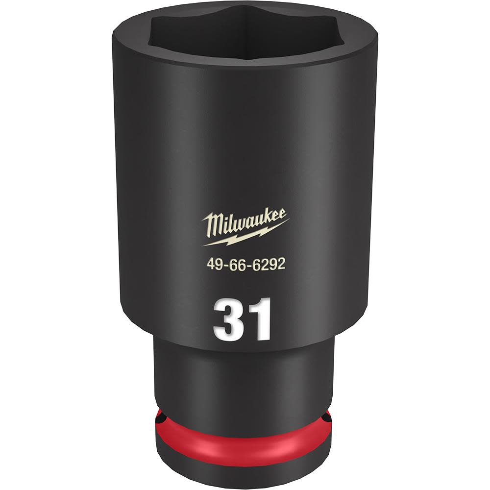 Milwaukee SHOCKWAVE Impact Duty Socket 1/2″ Drive 31MM Deep 6 Point - Flockneti