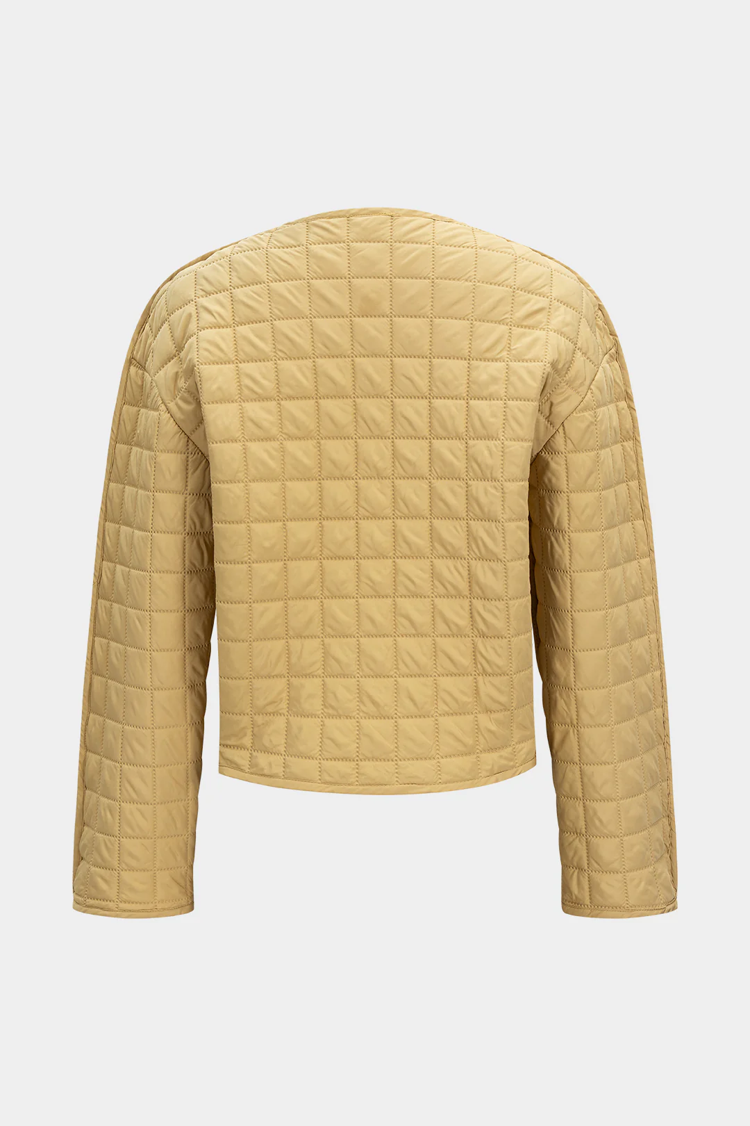 Button Plaid Puffer - Flockneti