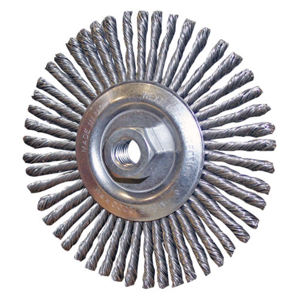 United Abrasives 4″ Carbon Steel Knot Wheel - Flockneti