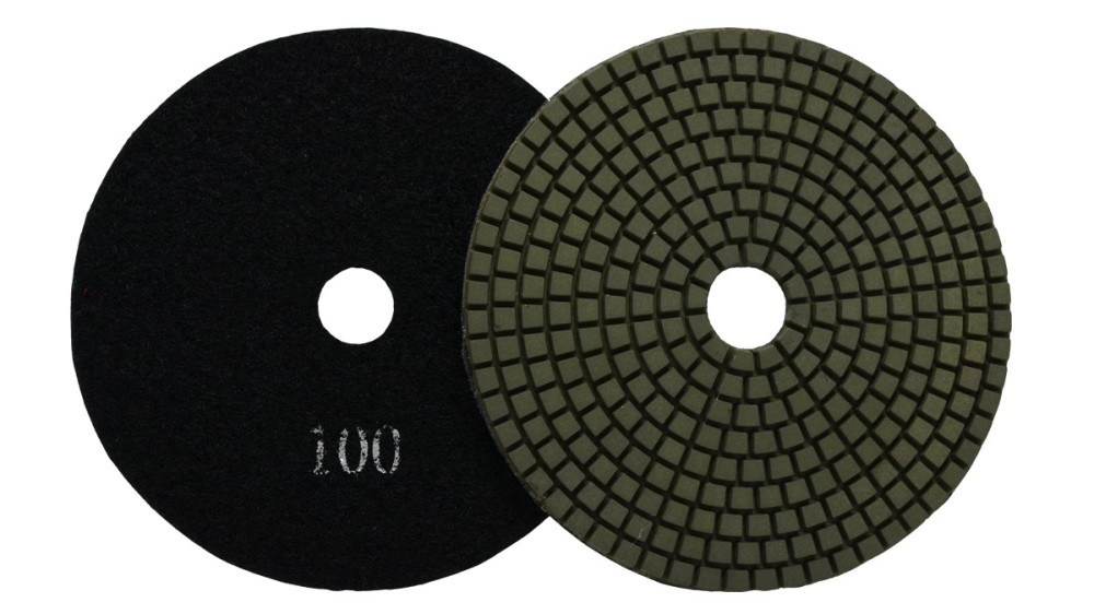 National Flooring Equipment 5 In. Polishing Pad – Resin Bond – 100 Grit - Flockneti