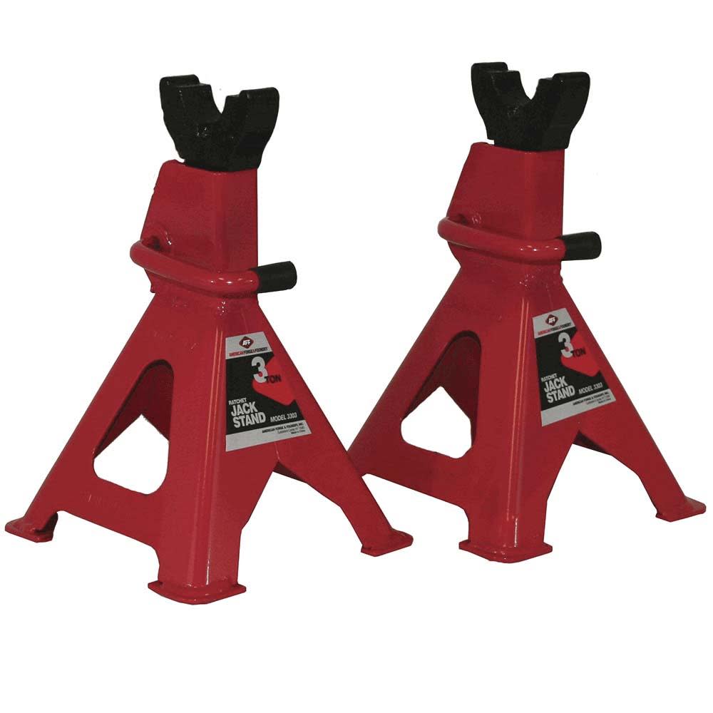 American Forge Ratchet Type Jack Stands 3 Ton 1 Pair - Flockneti