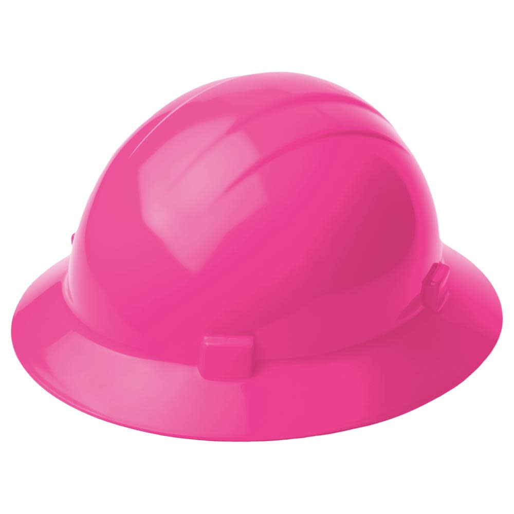 ERB Americana Full Brim Hard Hat Standard Suspension – Hi Viz Pink - Flockneti