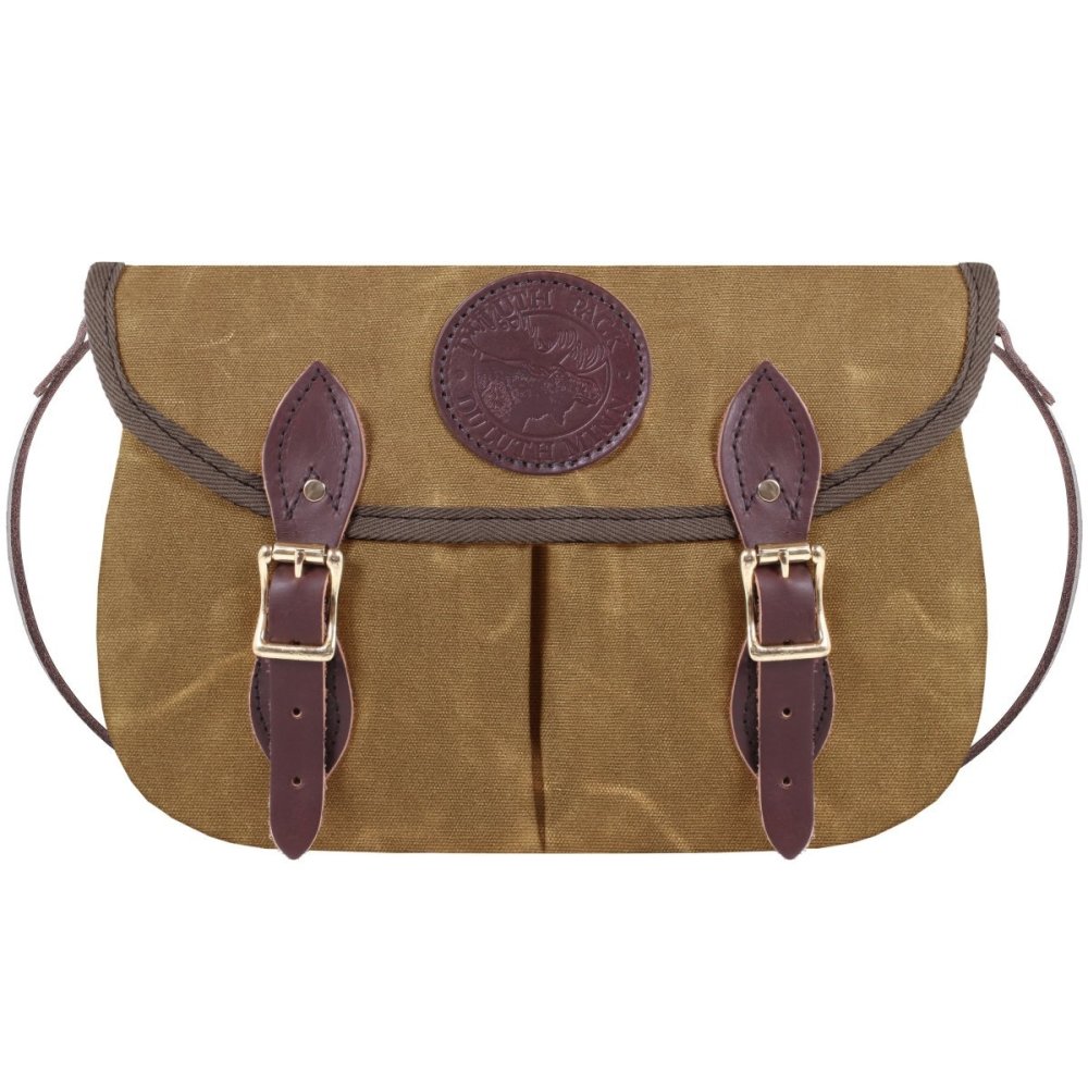 Duluth Pack 6 Liters Capacity Waxed Khaki Medium Double Shell Purse - Flockneti