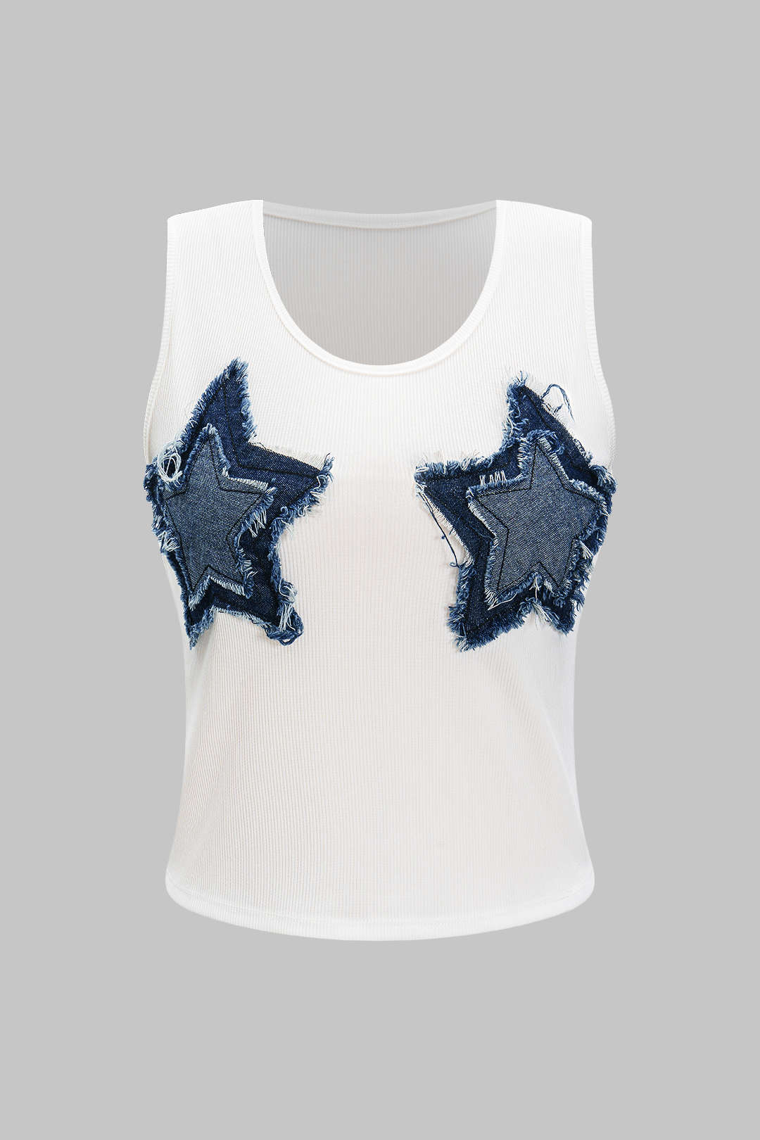 Denim Patchwork Tank Top - Flockneti