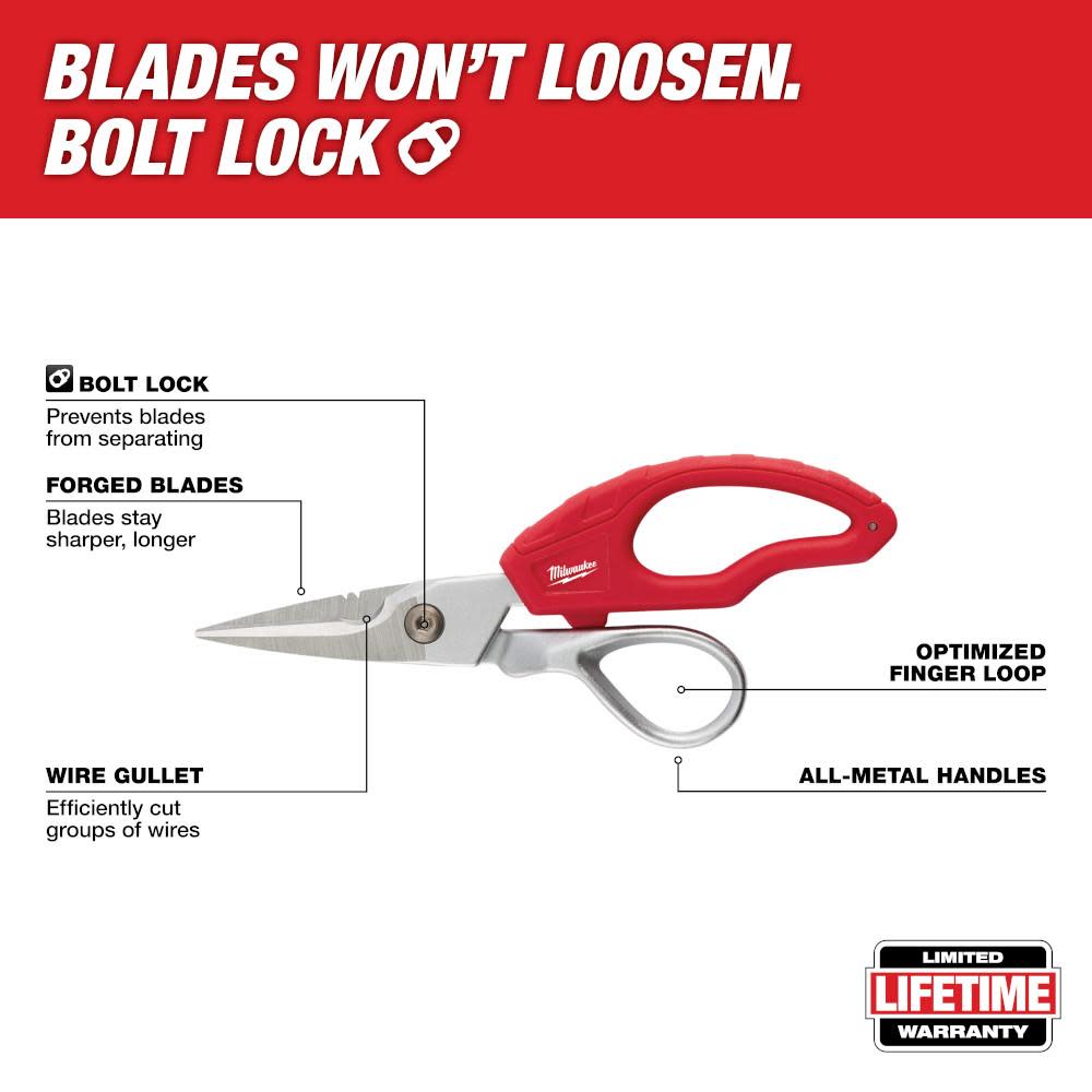 Milwaukee Electrician Snips - Flockneti