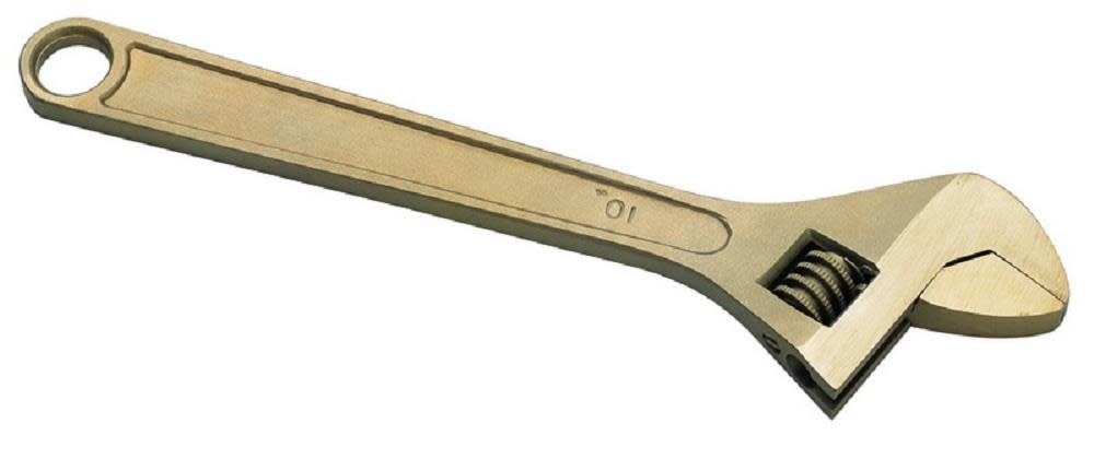 CS Unitec Non Sparking 10″ Adjustable Wrench - Flockneti