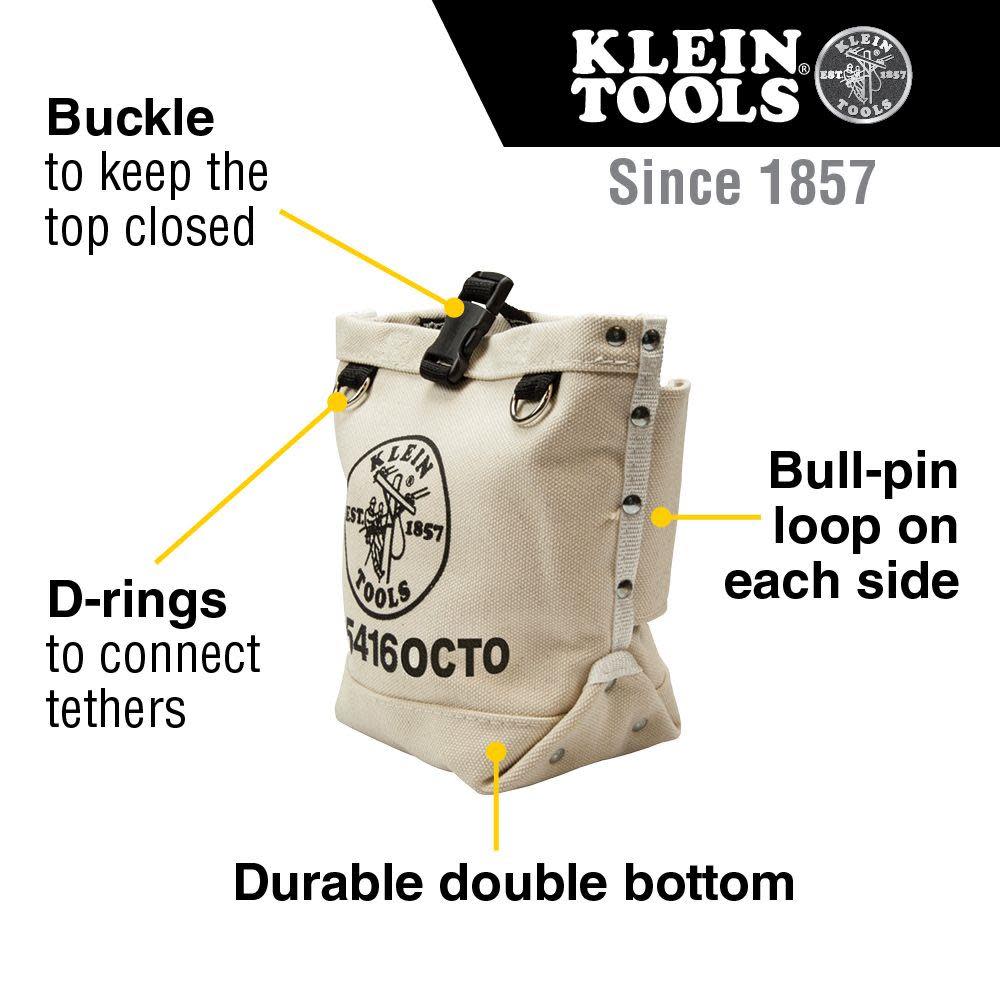 Klein Tools Canvas Bag with Connection Points - Flockneti