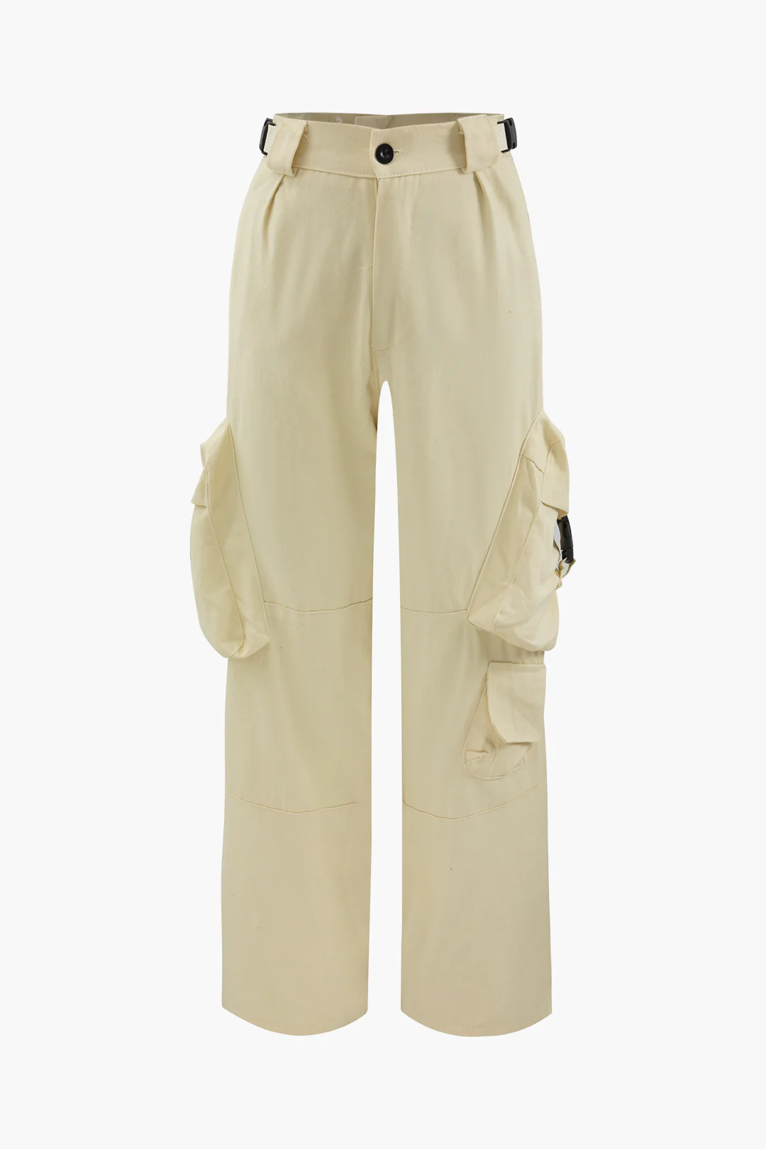 Solid Zipper Workwear Pants - Flockneti