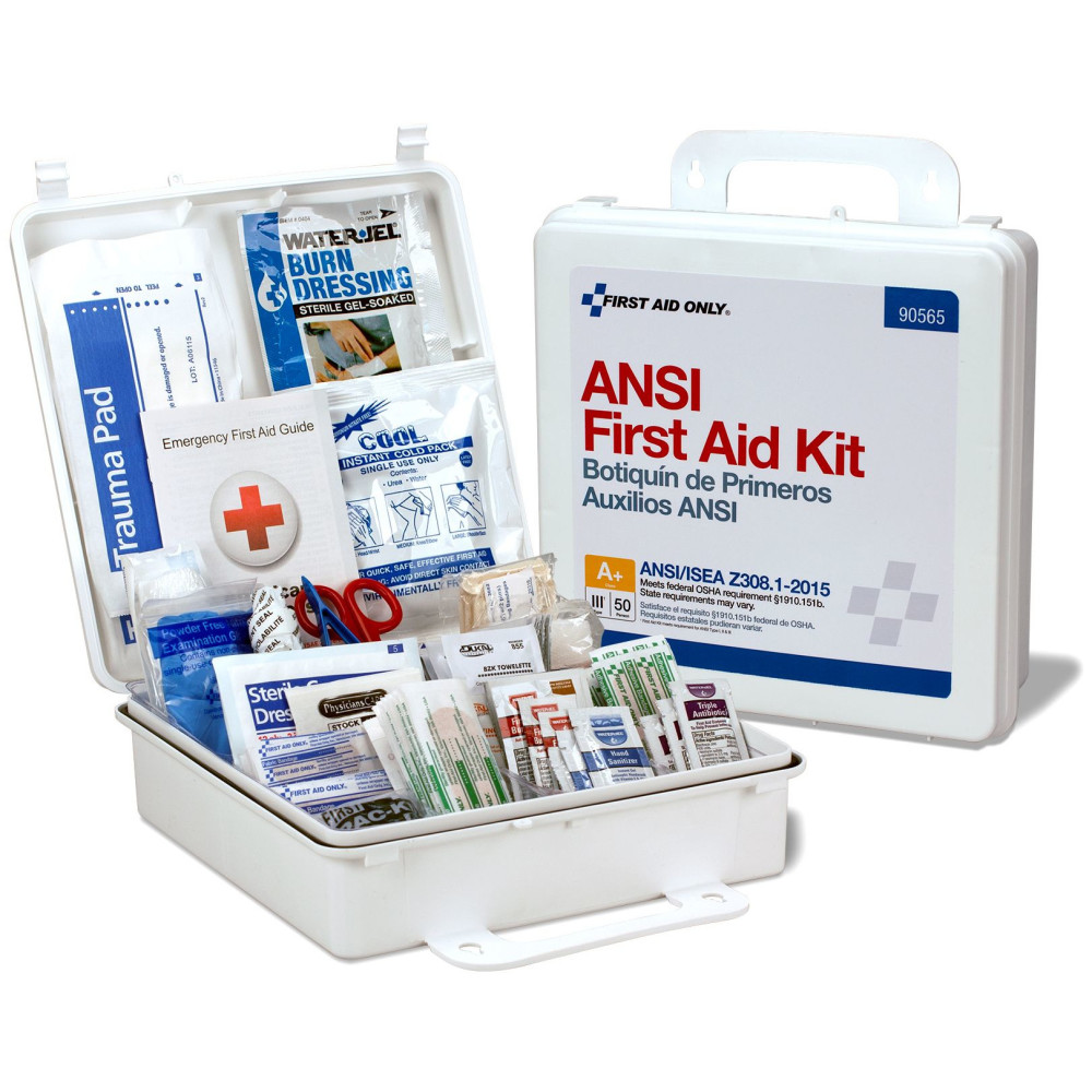 First Aid Only First Aid Kit 50 Person ANSI Class A+ Plastic Case - Flockneti